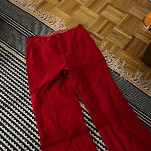 FREE PEOPLE fitted stretch flare corduroys. LIKE NEW